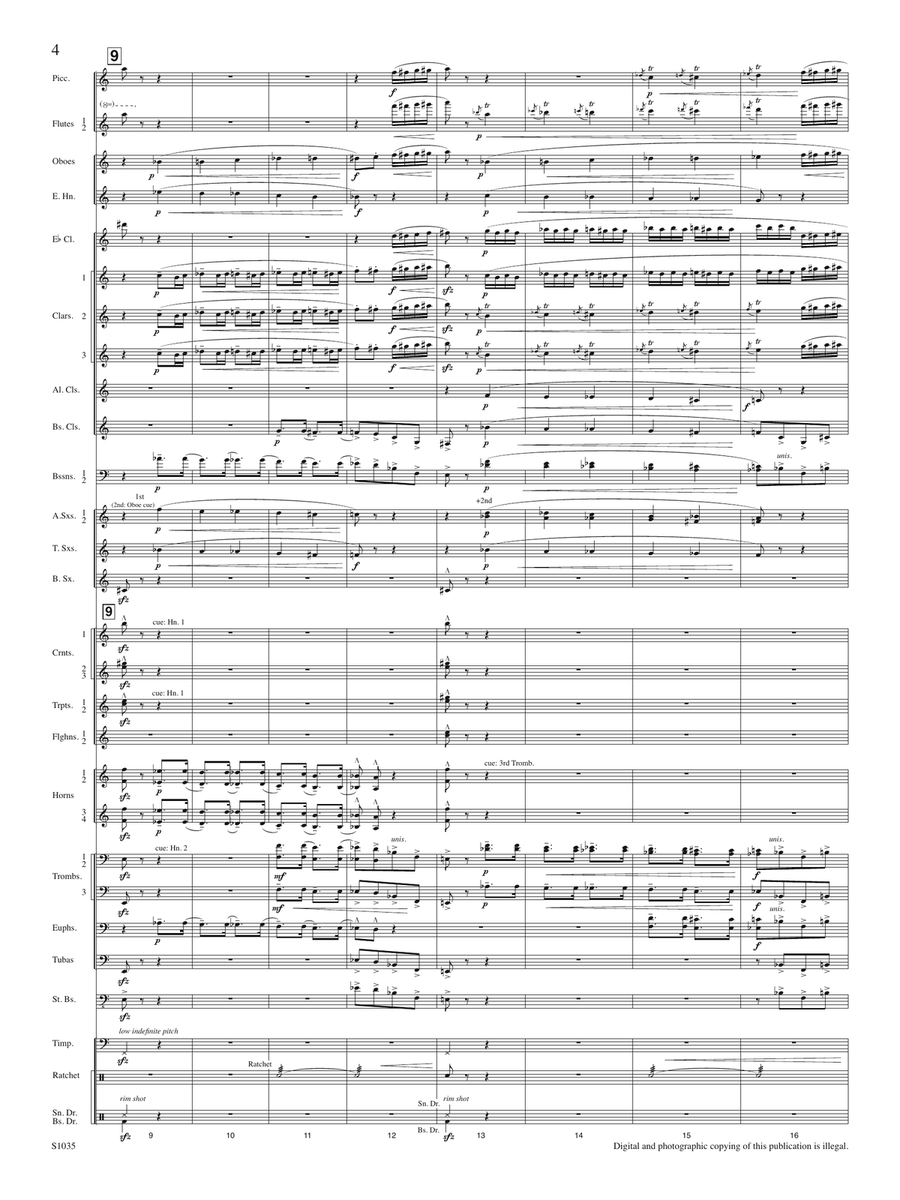 Fourth of July (arr. R. Mark Rogers) - Full Score Concert Band scores gallery preview page 4