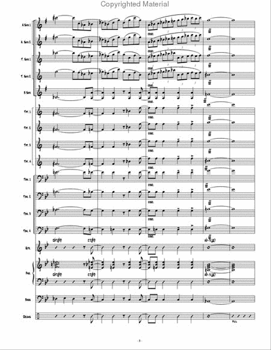 Contemporary Convergence Jazz Ensemble scores gallery preview page 9