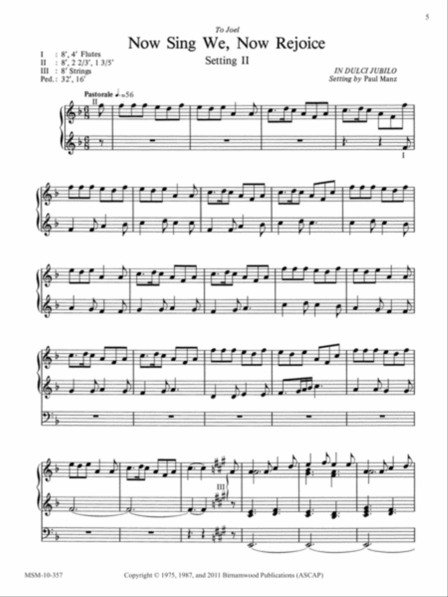Ten Chorale Improvisations, Set 7 Organ scores gallery preview page 3