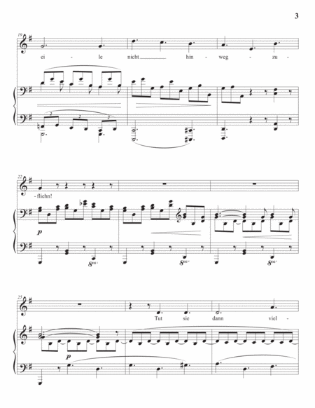 BRAHMS: Botschaft, Op. 47 no. 1 (transposed to G major)