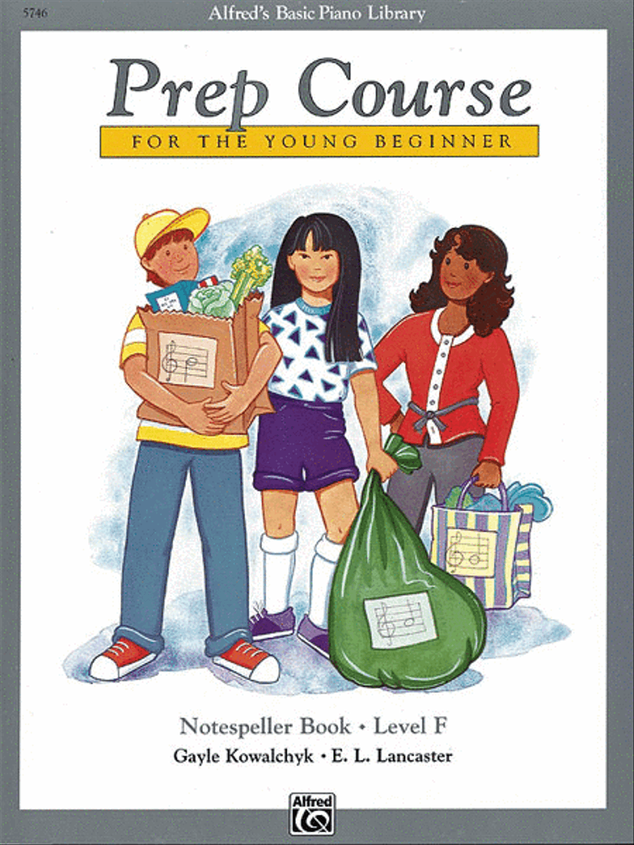 Alfred's Basic Piano Prep Course Notespeller, Book F Piano Method scores gallery preview page 1