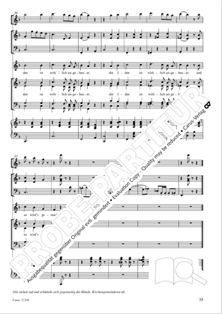 Mause in der Michaelskirche 4-Part scores gallery preview page 36
