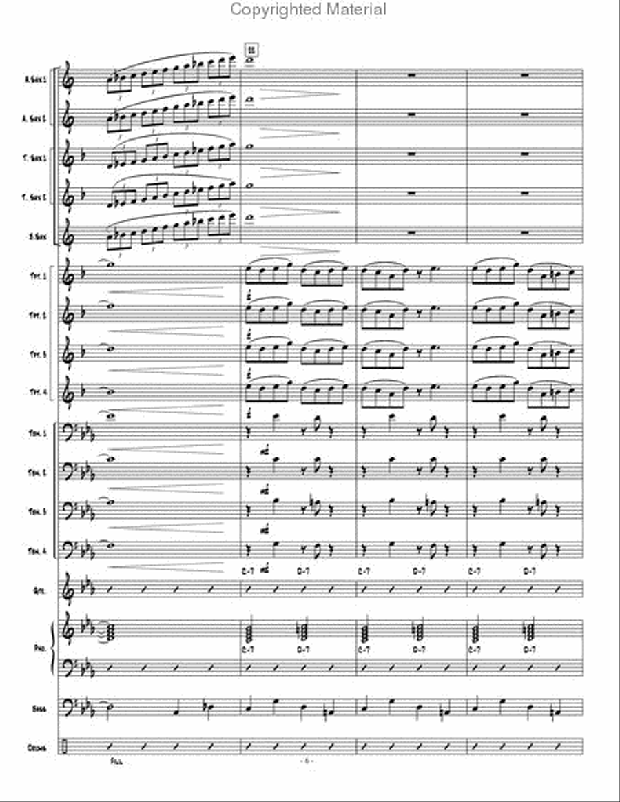 Dakashuffle Jazz Ensemble scores gallery preview page 7