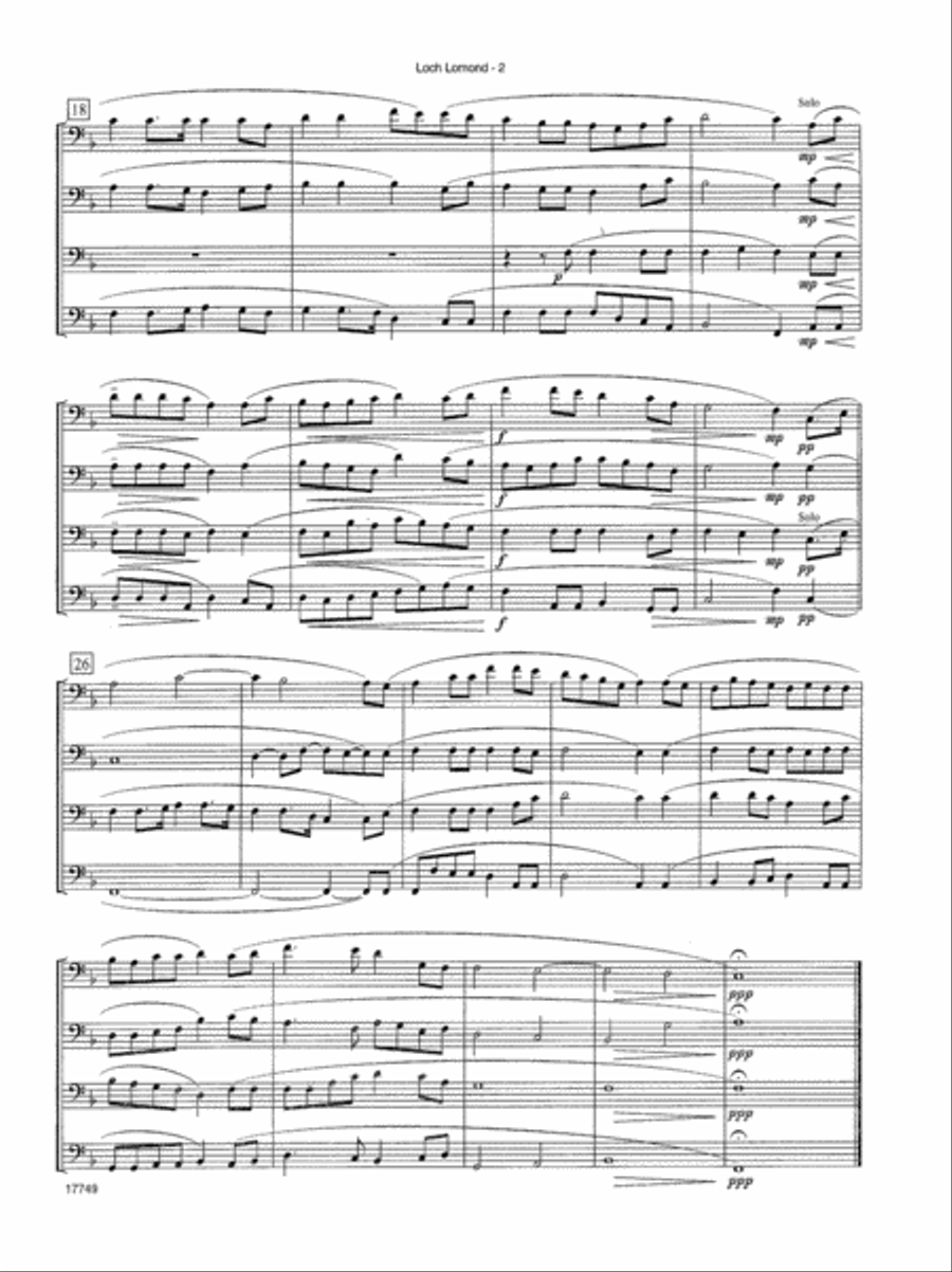 Loch Lomond Trombone Quartet scores gallery preview page 3