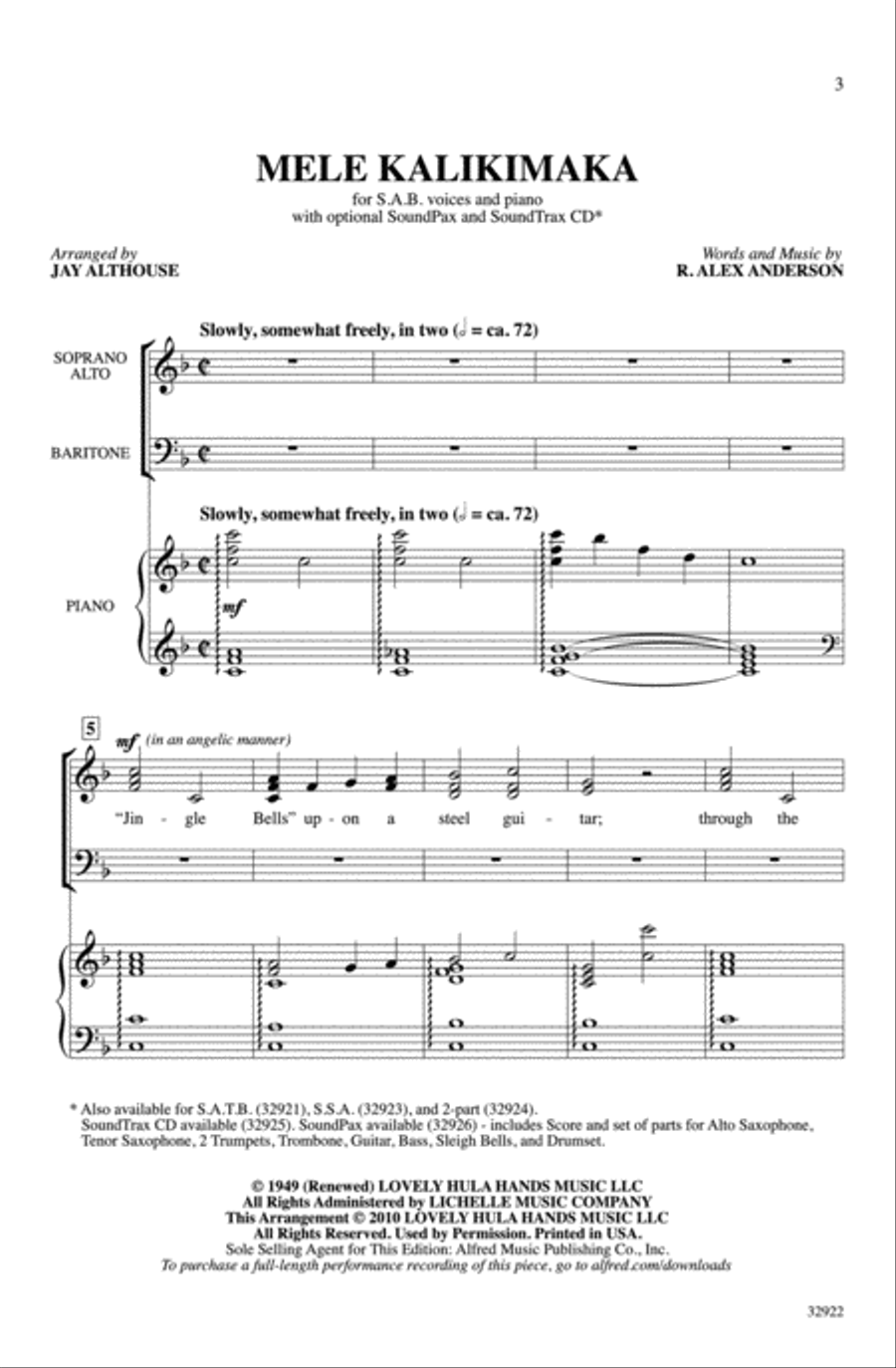 Mele Kalikimaka 3-Part scores gallery preview page 11