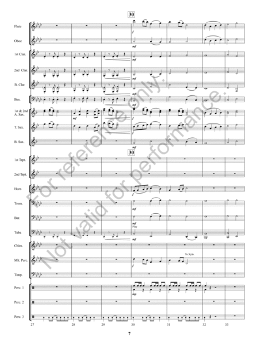 Kennesaw Mountain Celebration Concert Band scores gallery preview page 6