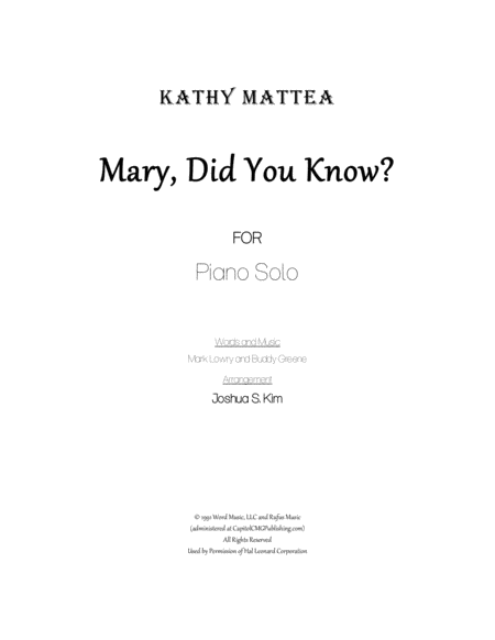 Mary, Did You Know? image number null