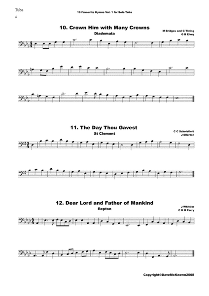 16 Favourite Hymns Vol.1 for solo Tuba image number null