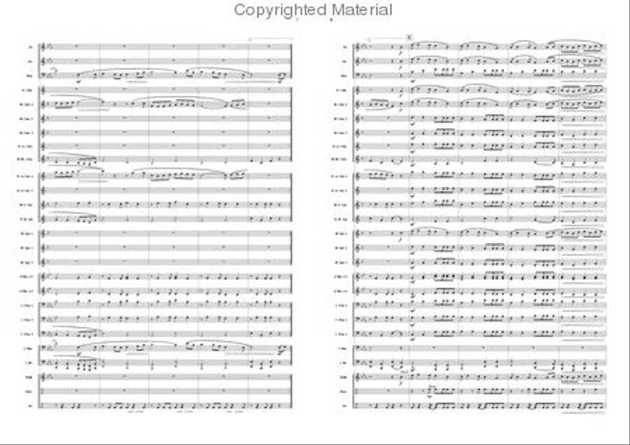 Down by the Salley Gardens Concert Band scores gallery preview page 4