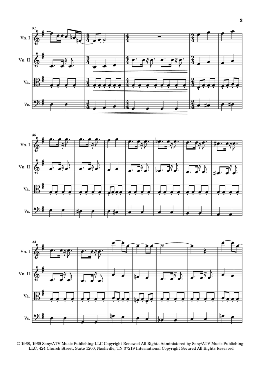 Blackbird String Quartet scores gallery preview page 3