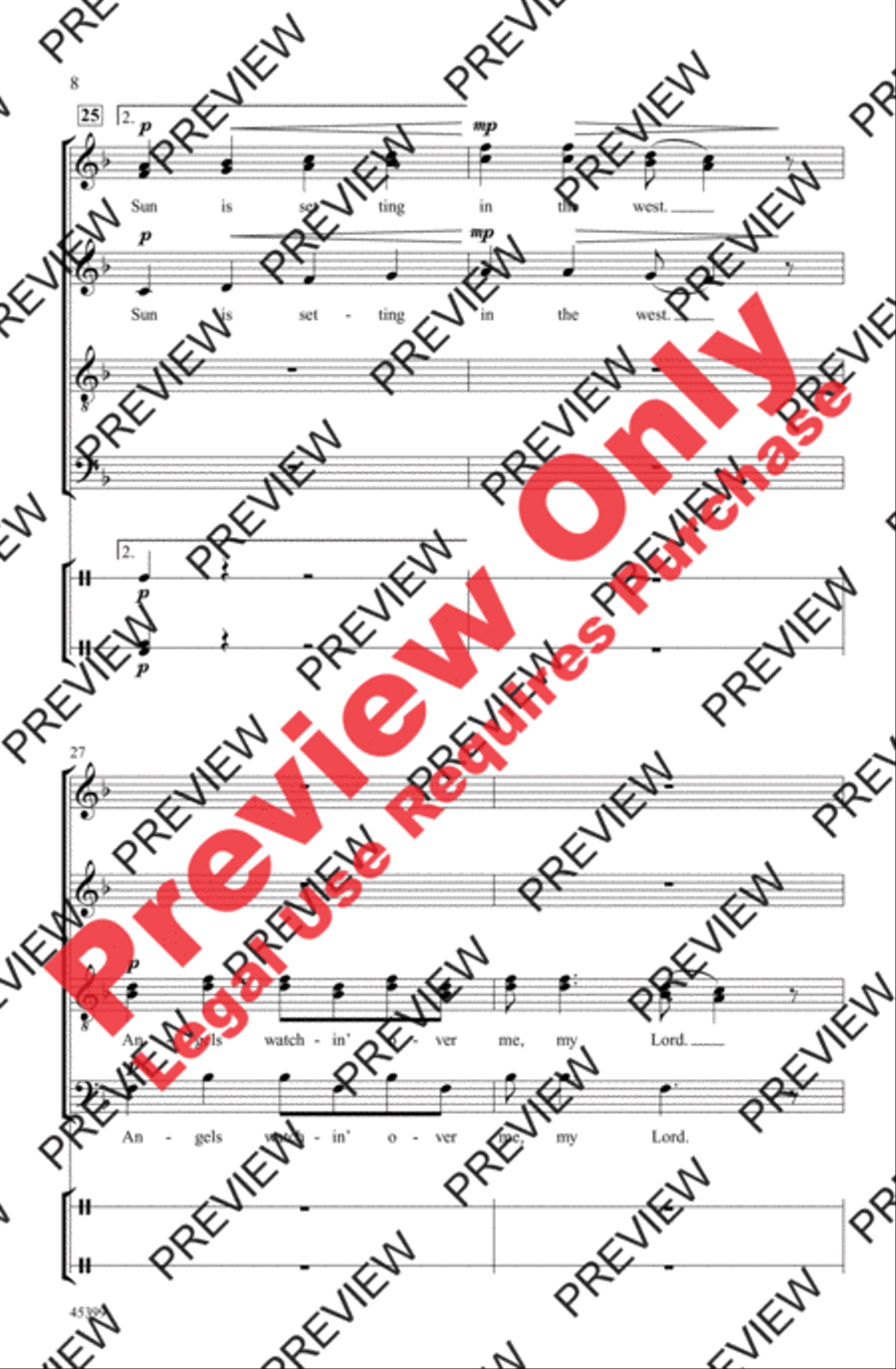 All Night, All Day 4-Part scores gallery preview page 7