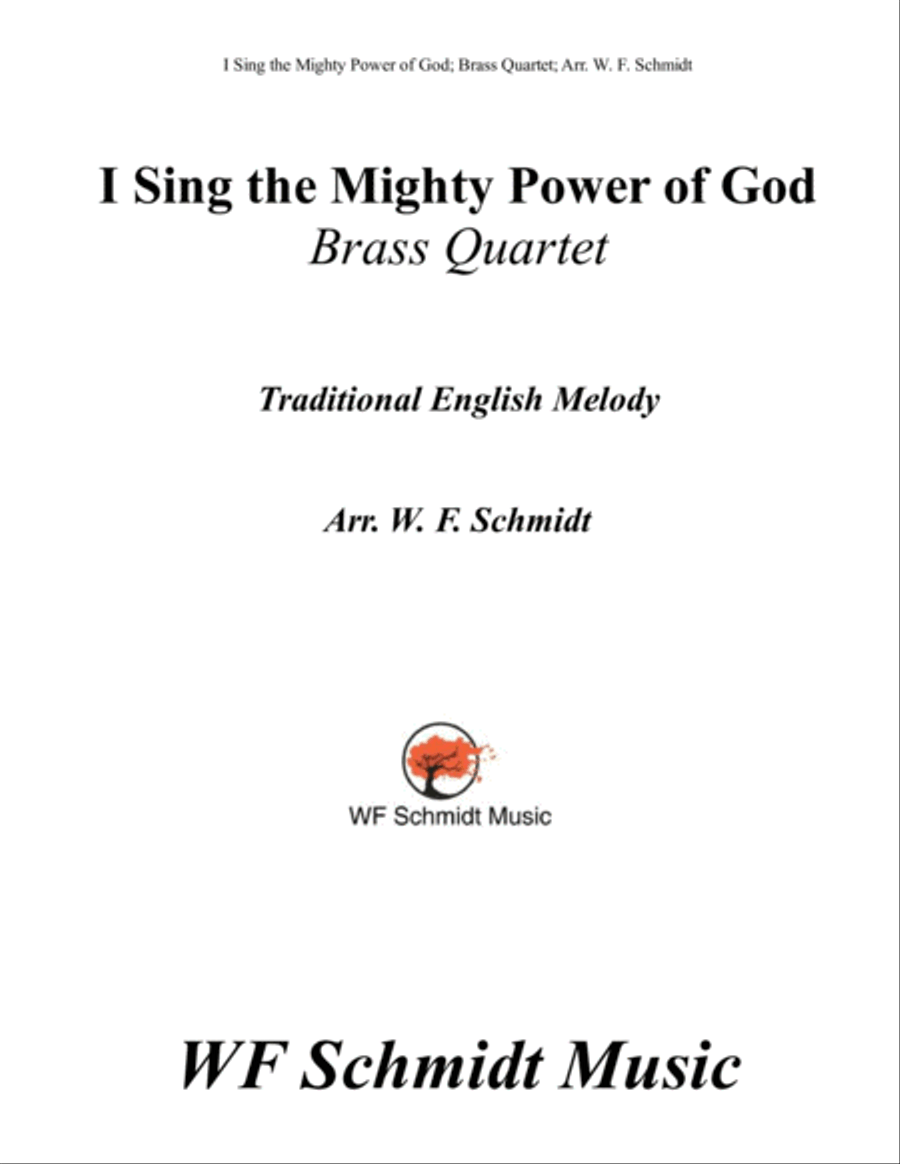 I Sing the Mighty Power of God Brass Ensemble scores gallery preview page 1