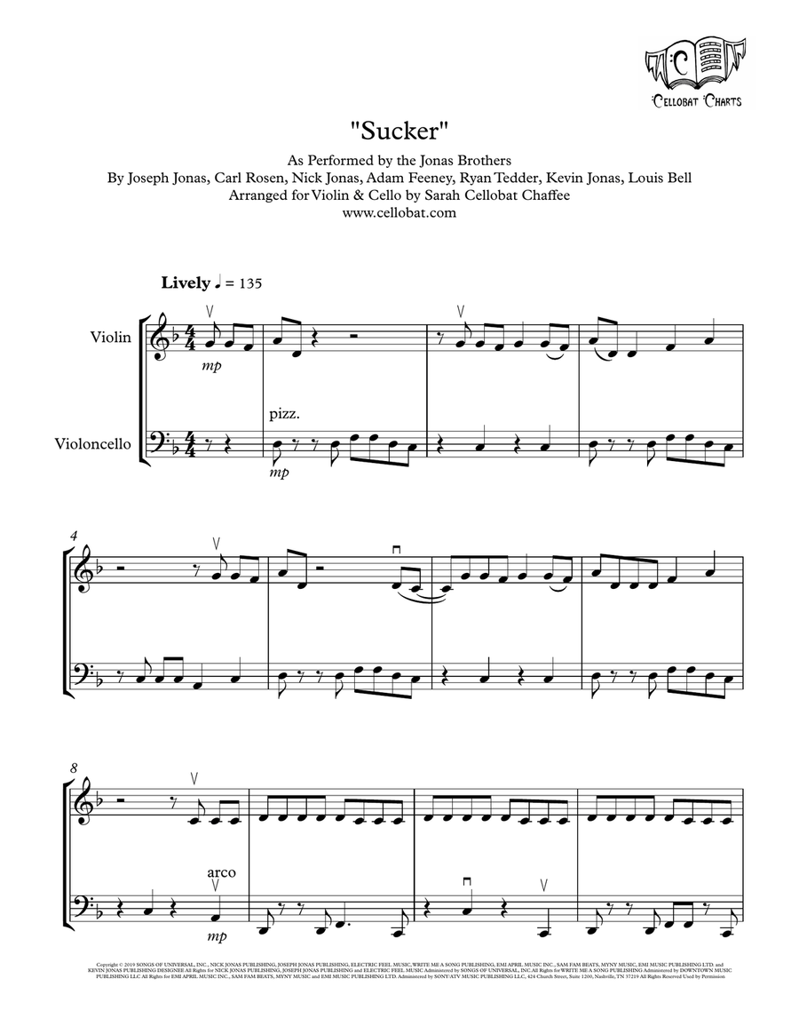Sucker String Duet scores gallery preview page 1