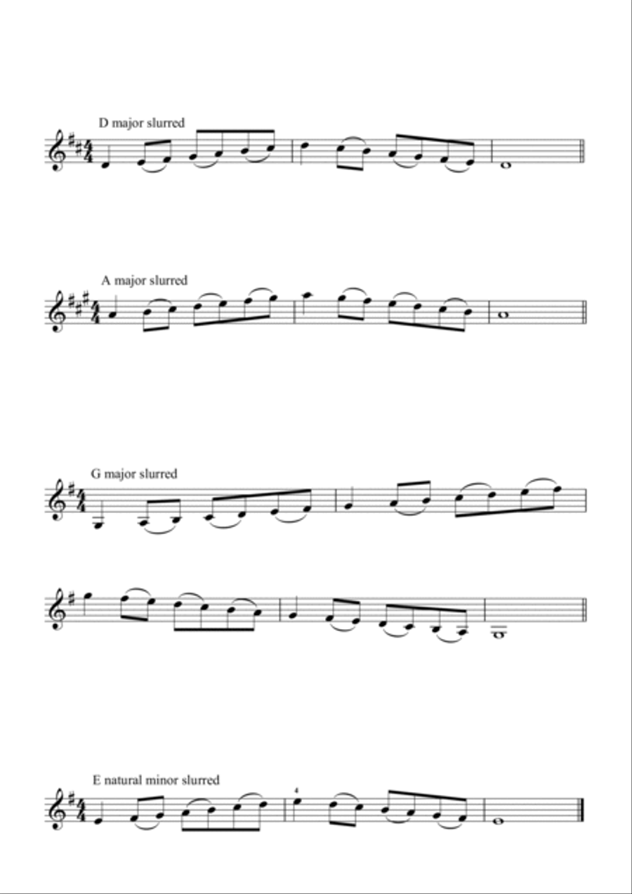 Violin scales Grade 1 to 5 Violin Solo scores gallery preview page 2