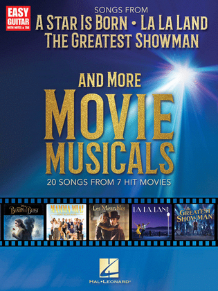 Book cover for Songs from A Star Is Born, The Greatest Showman, La La Land, and More Movie Musicals