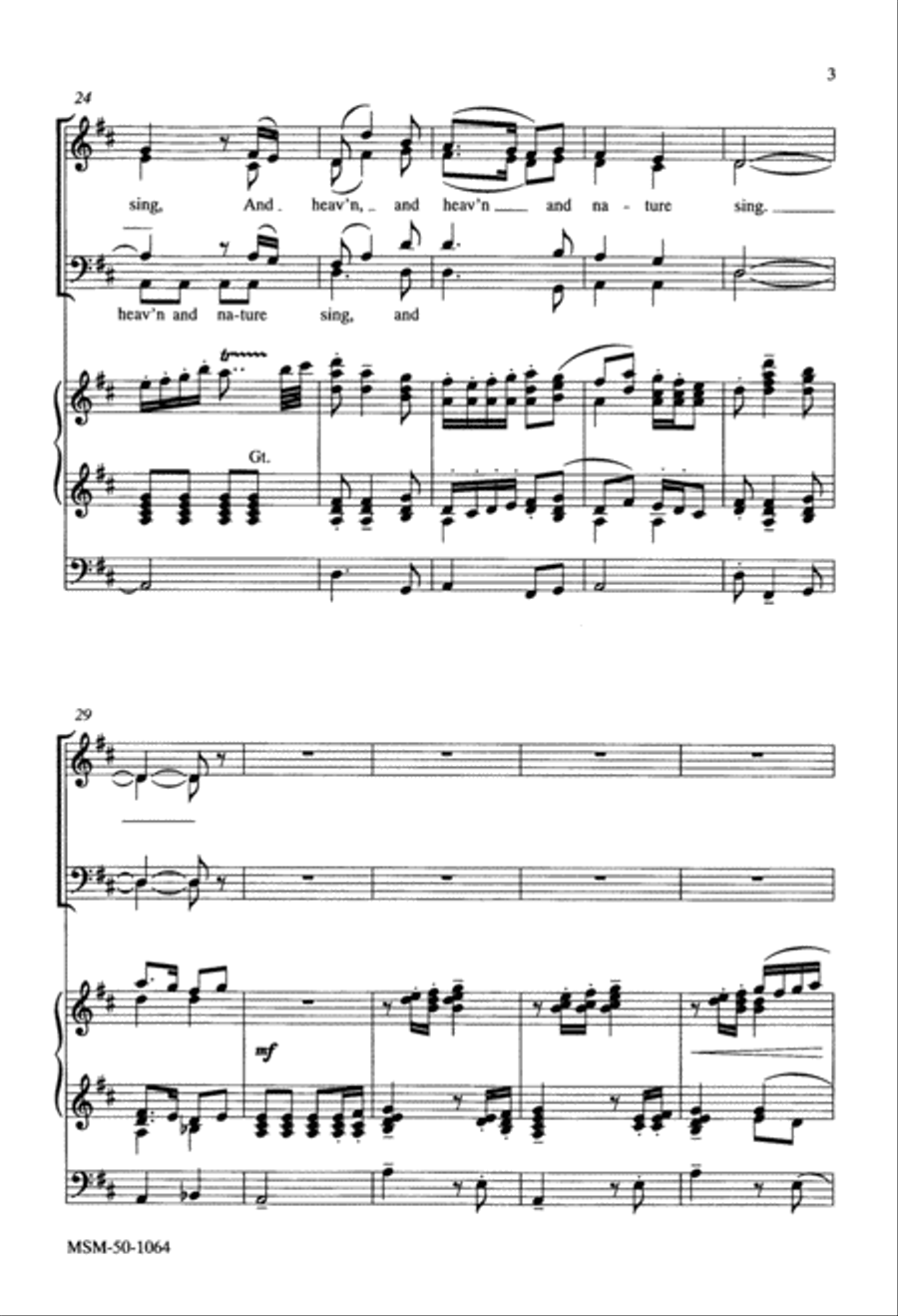 Joy to the World Joy to the World 4-Part scores gallery preview page 3