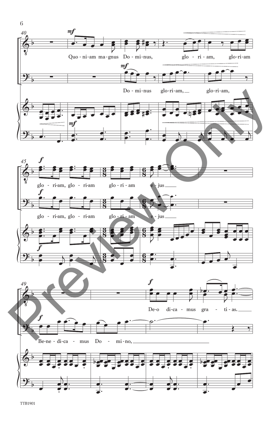 Benedicamus Domino TTB scores gallery preview page 5