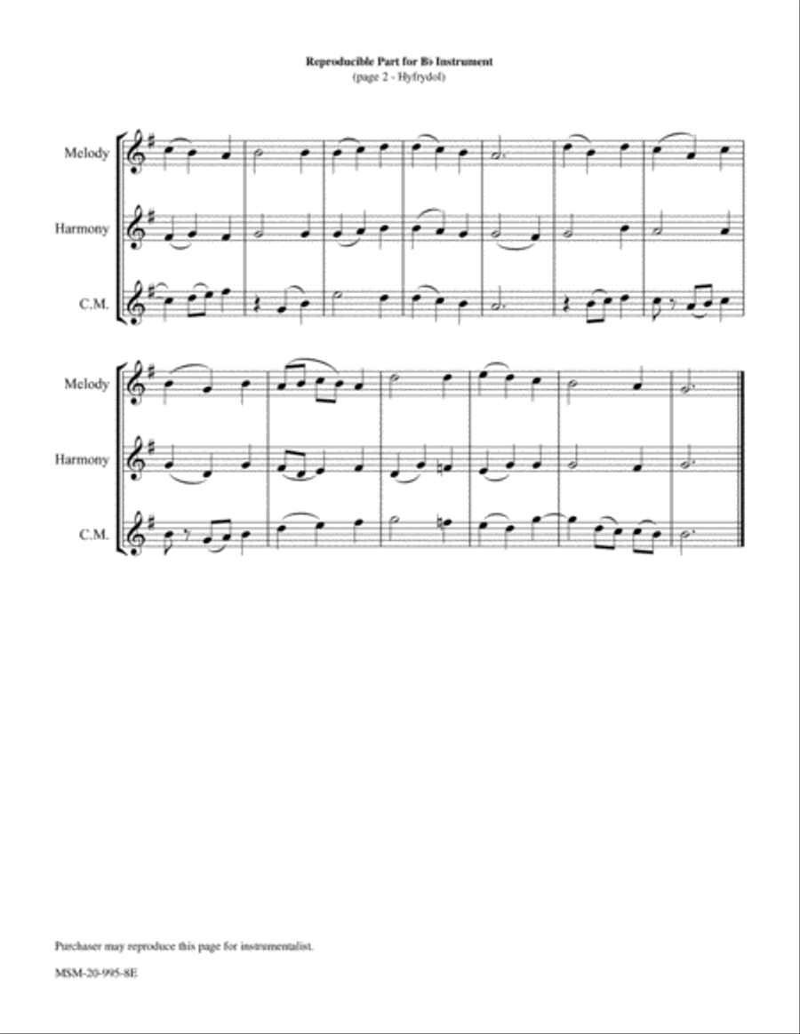 Hyfrydol Piano and Keyboard scores gallery preview page 2