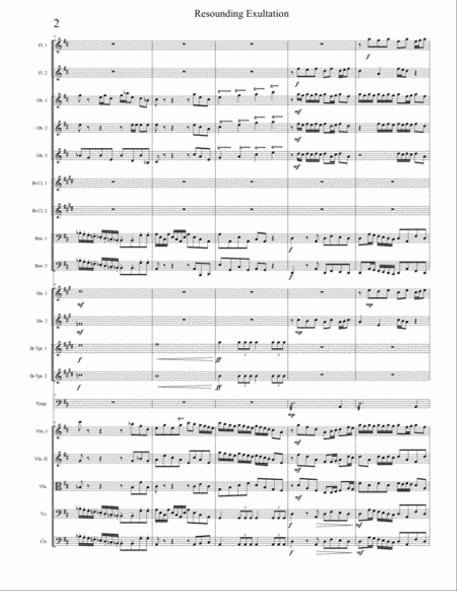 Resounding Exultation Resounding Exultation Chamber Orchestra scores gallery preview page 2