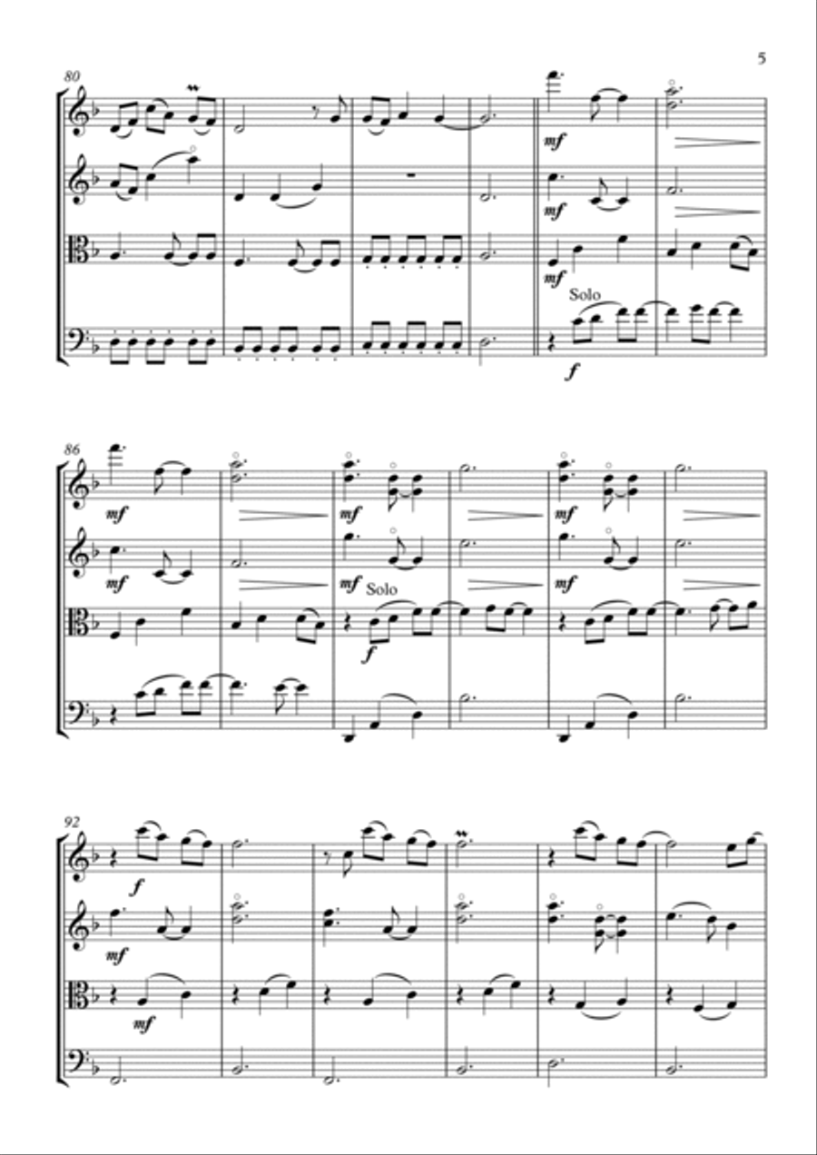My Love String Quartet scores gallery preview page 5