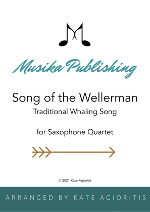 Book cover for Wellerman (Song of the Wellerman) - for Saxophone Quartet