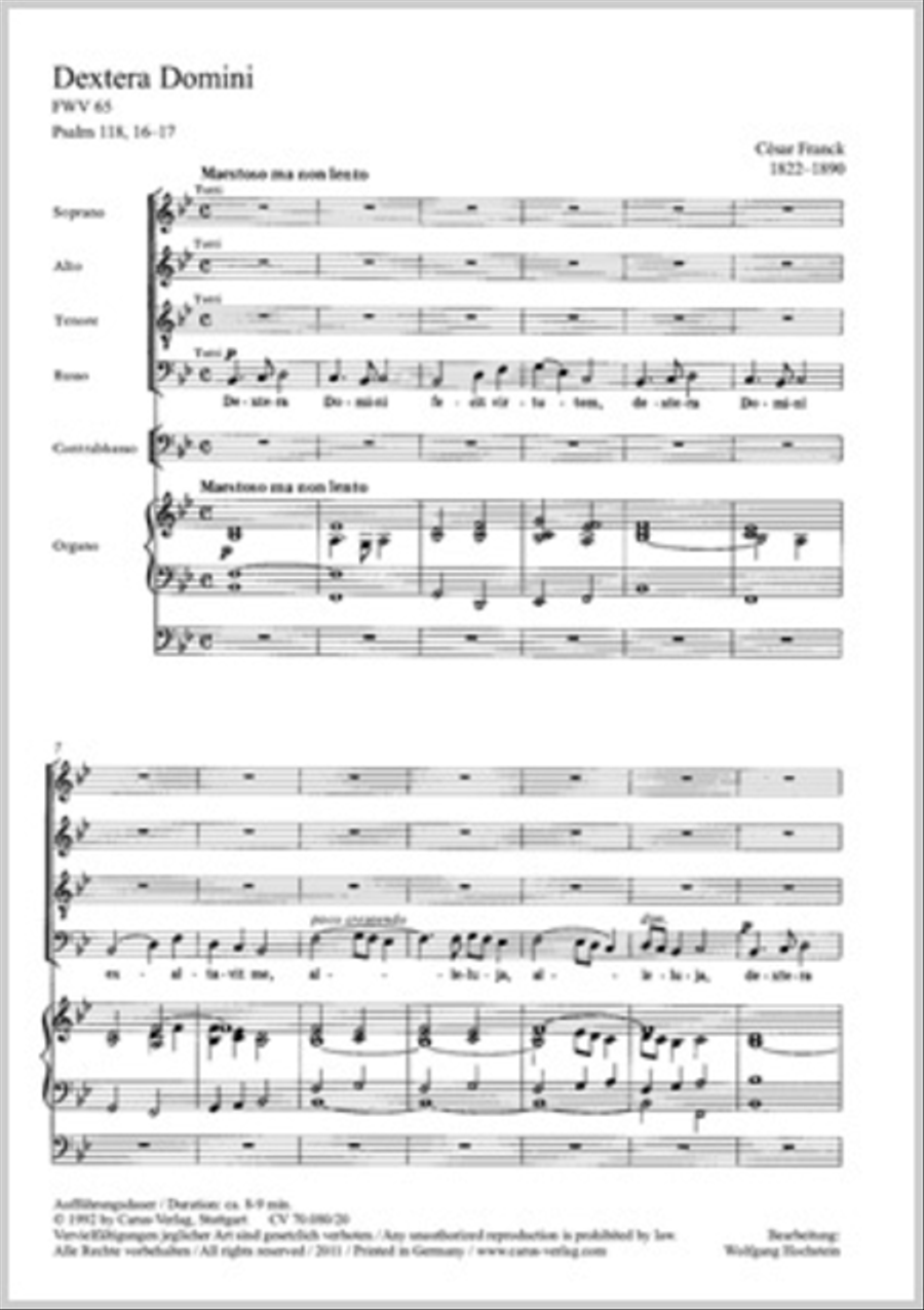 Dextera Domini STB scores gallery preview page 1