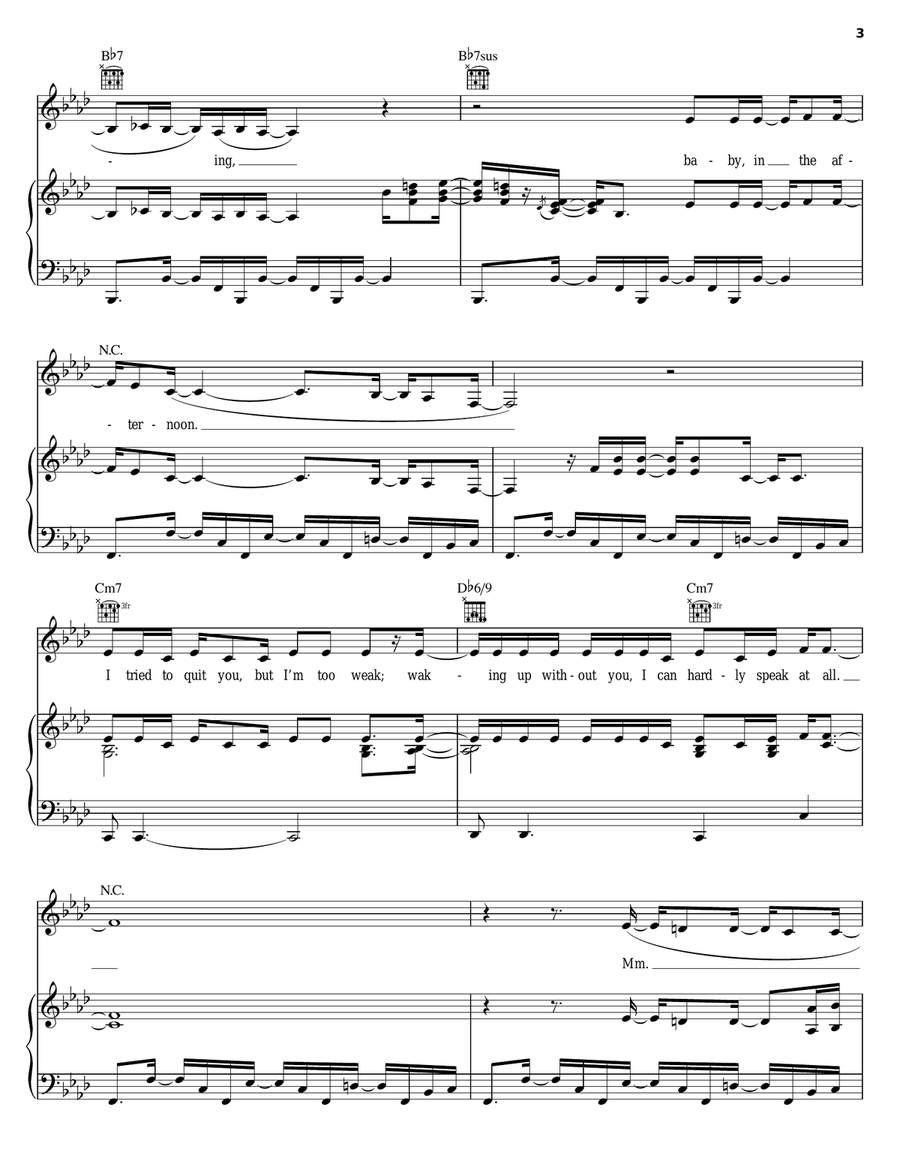 In The Morning In The Morning Piano, Vocal, Guitar scores gallery preview page 3