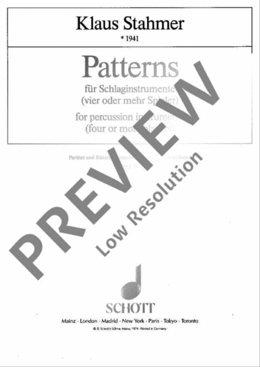 Patterns Patterns Percussion scores gallery preview page 2