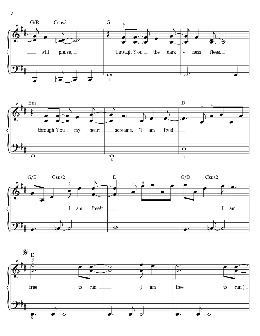 I Am Free Voice scores gallery preview page 2