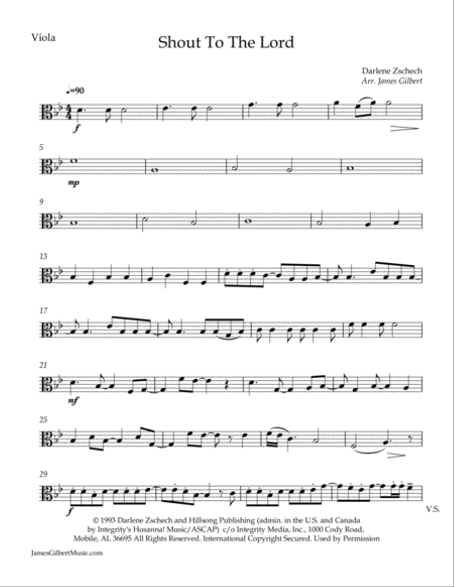 Shout To The Lord String Quartet scores gallery preview page 2