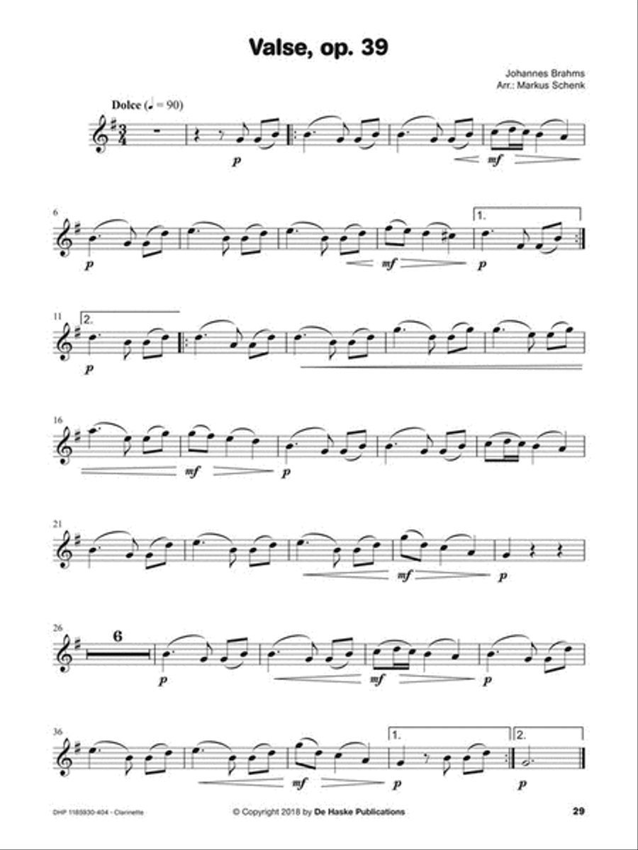 Écouter, lire & jouer - Les Grands Classiques Clarinet Solo scores gallery preview page 5