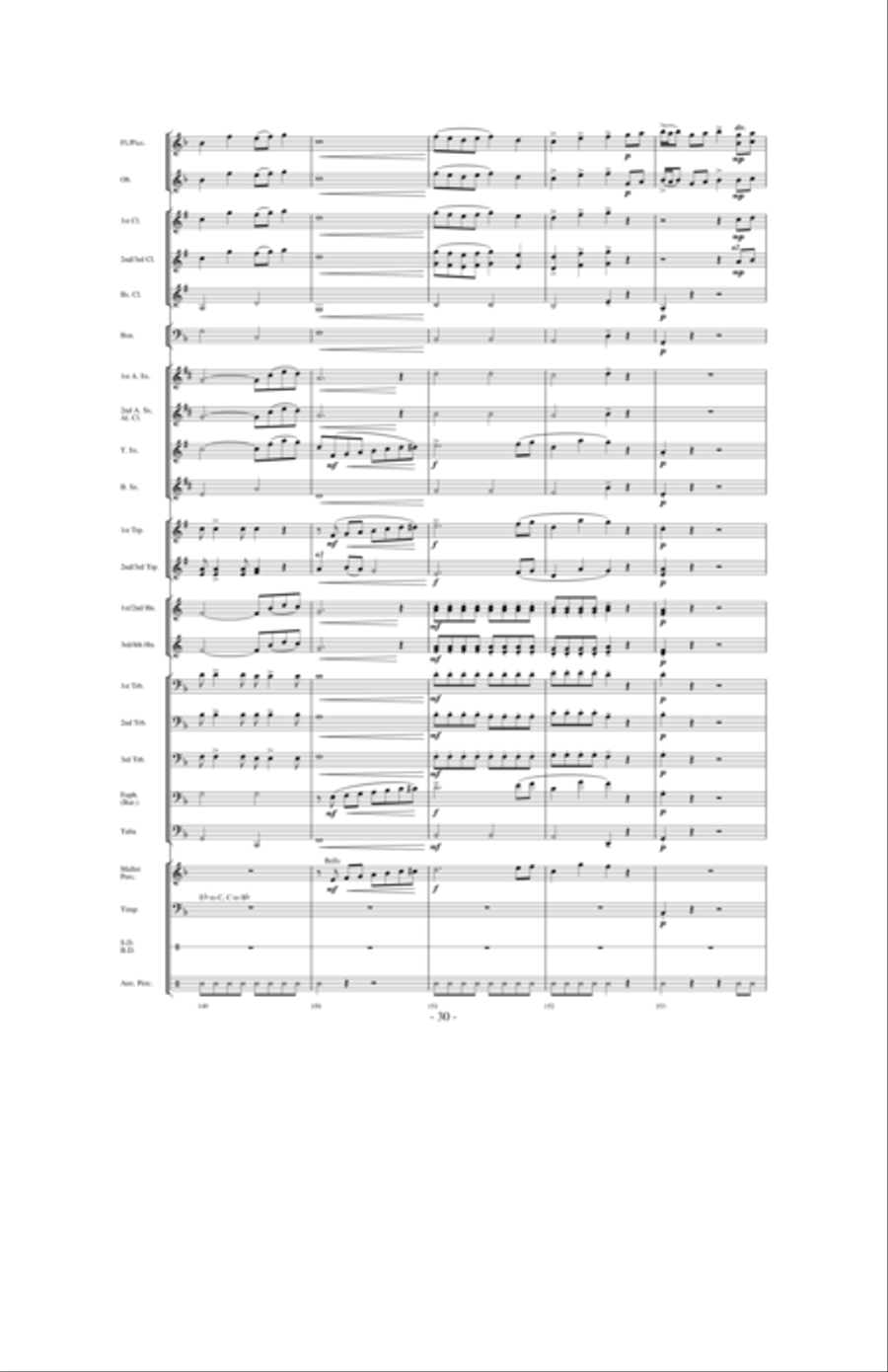 Dancing With The Wind Concert Band scores gallery preview page 29