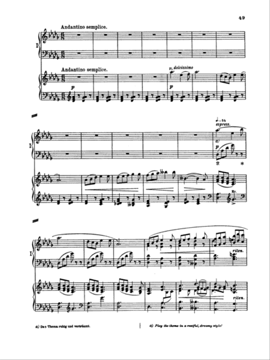 Tchaikovsky: Piano Concerto No. 1 in B flat Minor, Op. 23 Piano scores gallery preview page 1