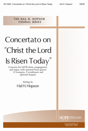 Book cover for Concertato on "Christ the Lord Is Risen Today"