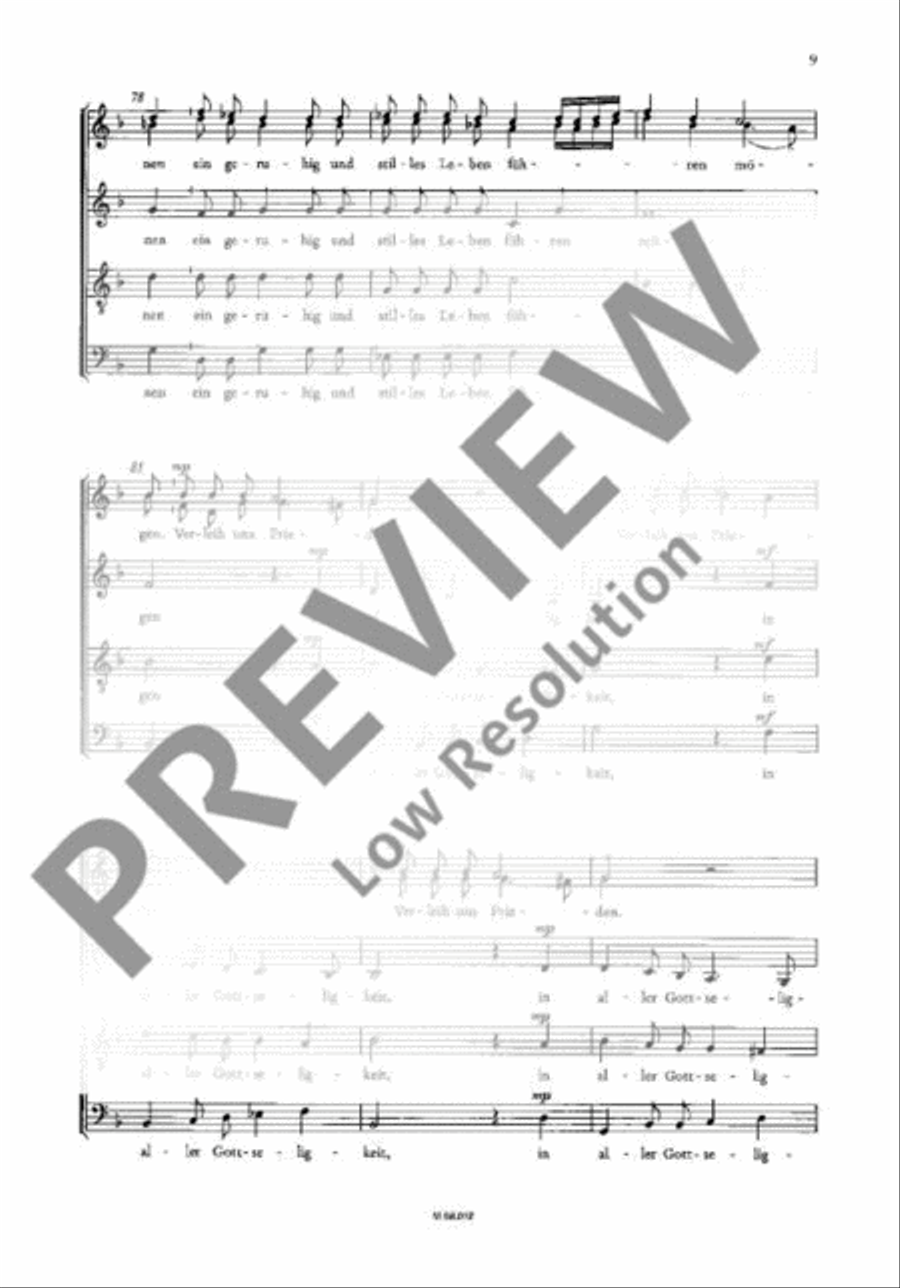 Verleih uns Frieden gnädiglich SSATB scores gallery preview page 10