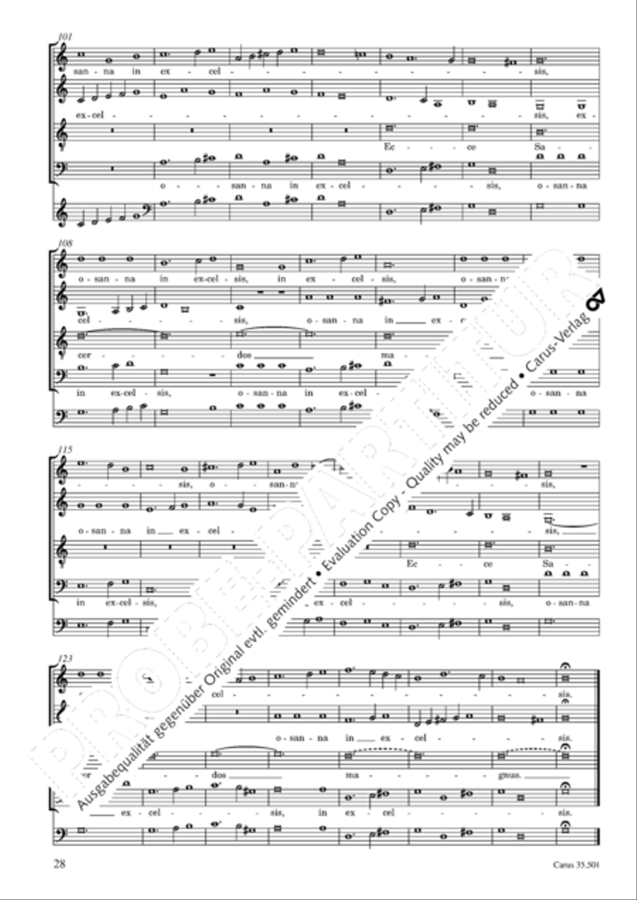 Palestrina: Masses and individual movements Score scores gallery preview page 43
