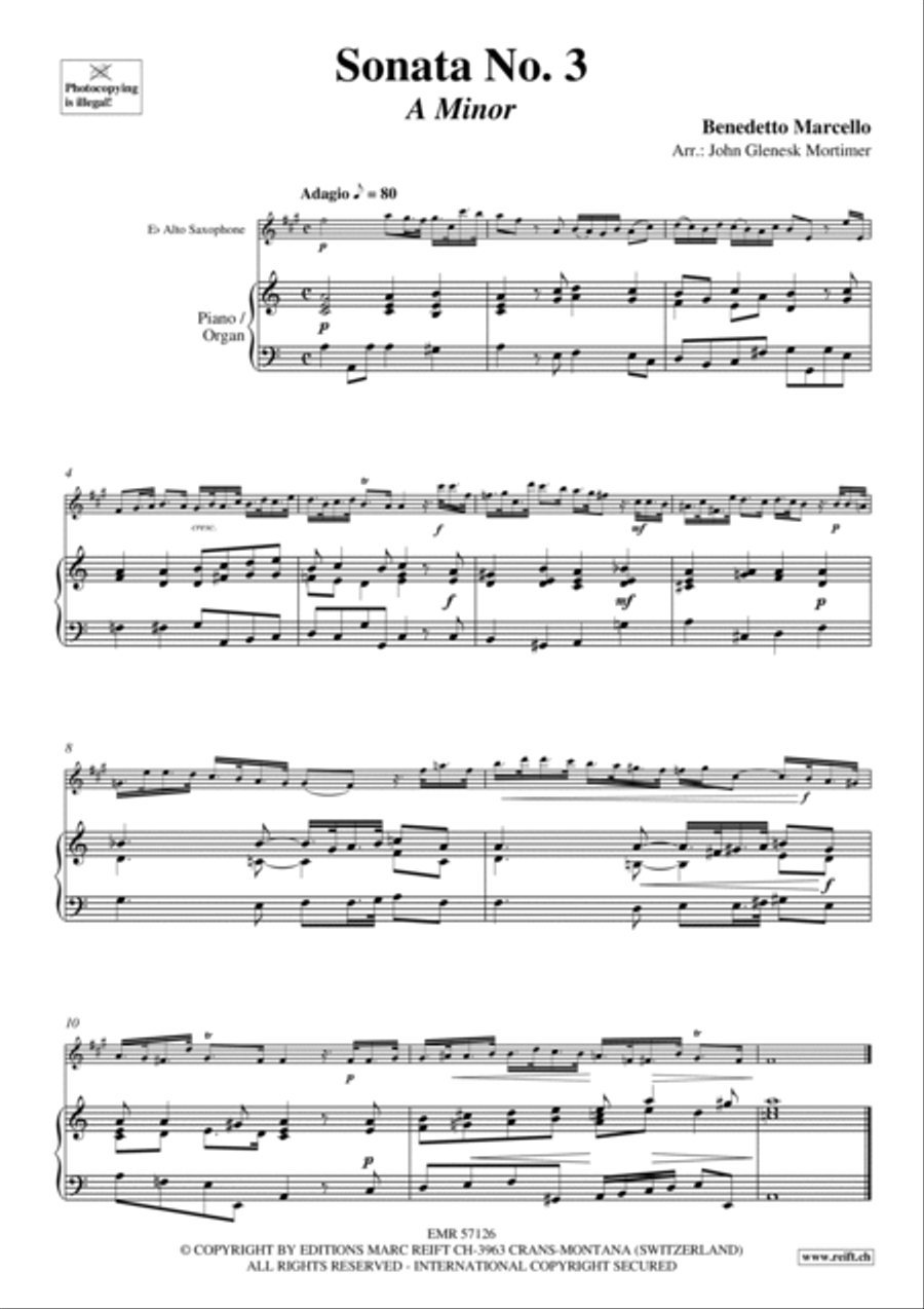 Sonata No. 3 Sonata No. 3 Alto Saxophone scores gallery preview page 4