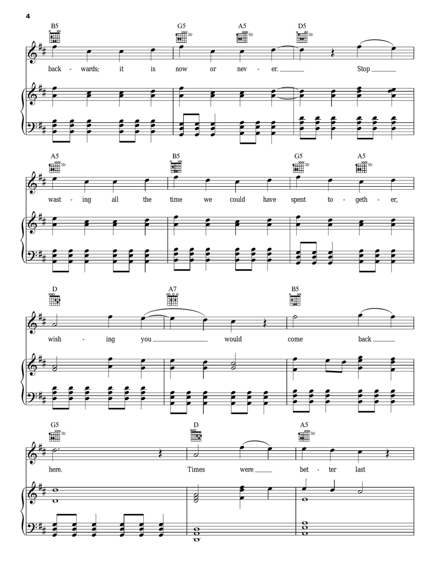 Say It Loud Piano, Vocal, Guitar scores gallery preview page 4