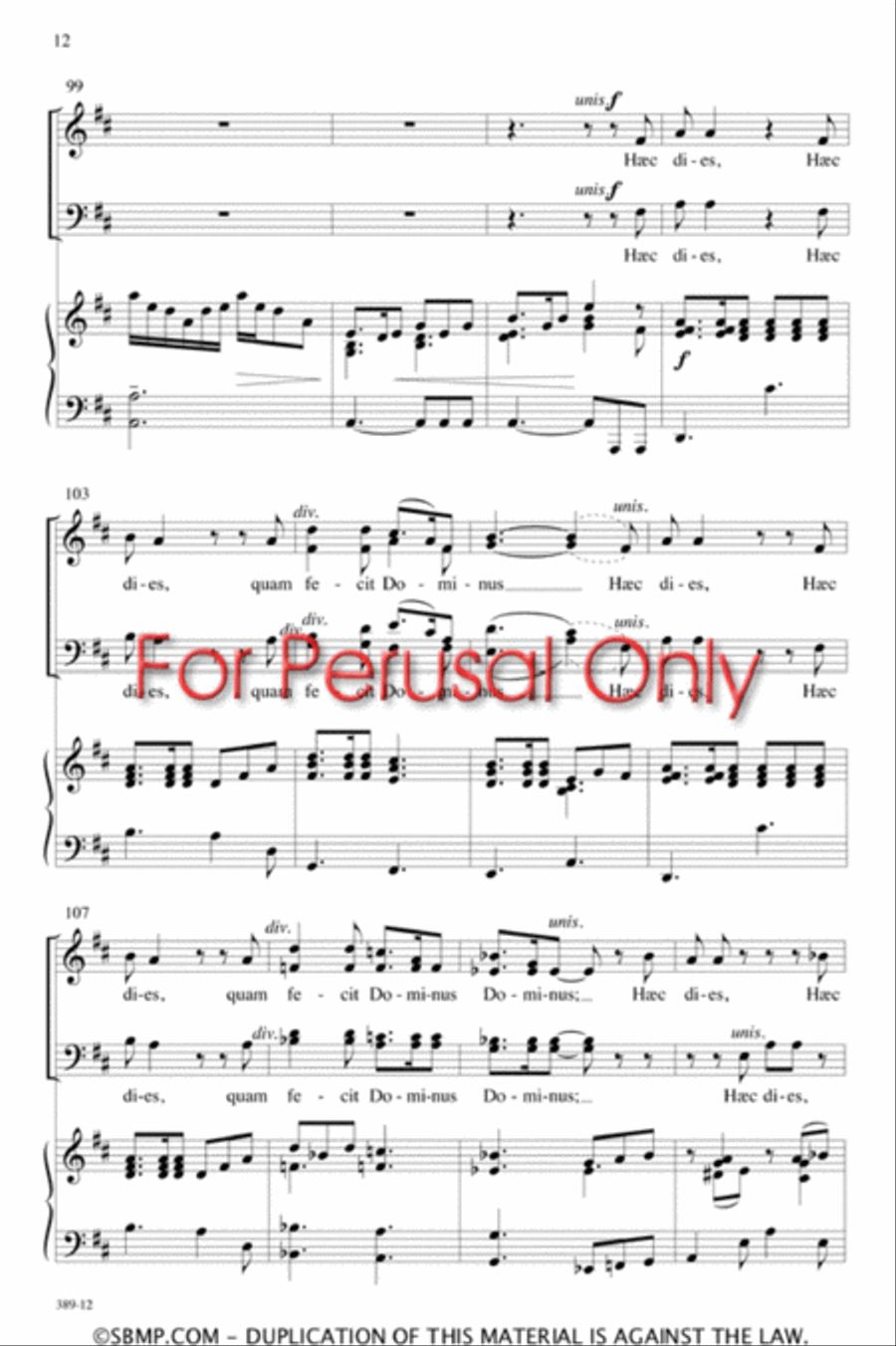 Haec Dies - SATB Octavo 4-Part scores gallery preview page 11