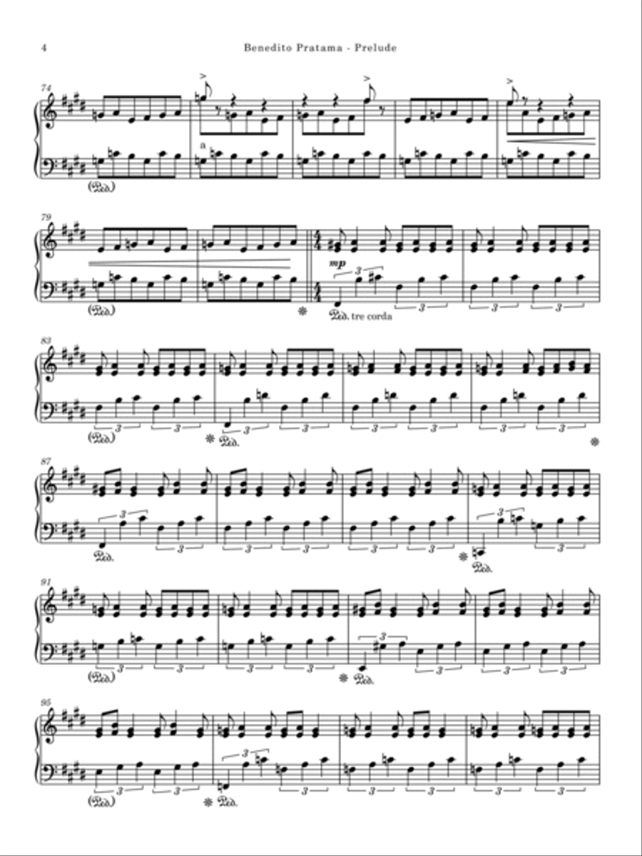 Prelude Prelude Piano Solo scores gallery preview page 4