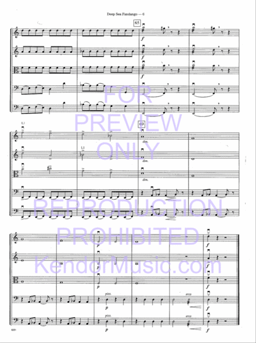 Deep Sea Fandango Deep Sea Fandango String Orchestra scores gallery preview page 9