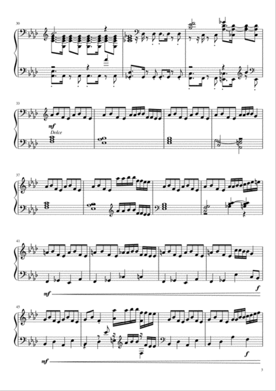 Out Once Again To The Edge Of The Earth Piano Solo scores gallery preview page 3