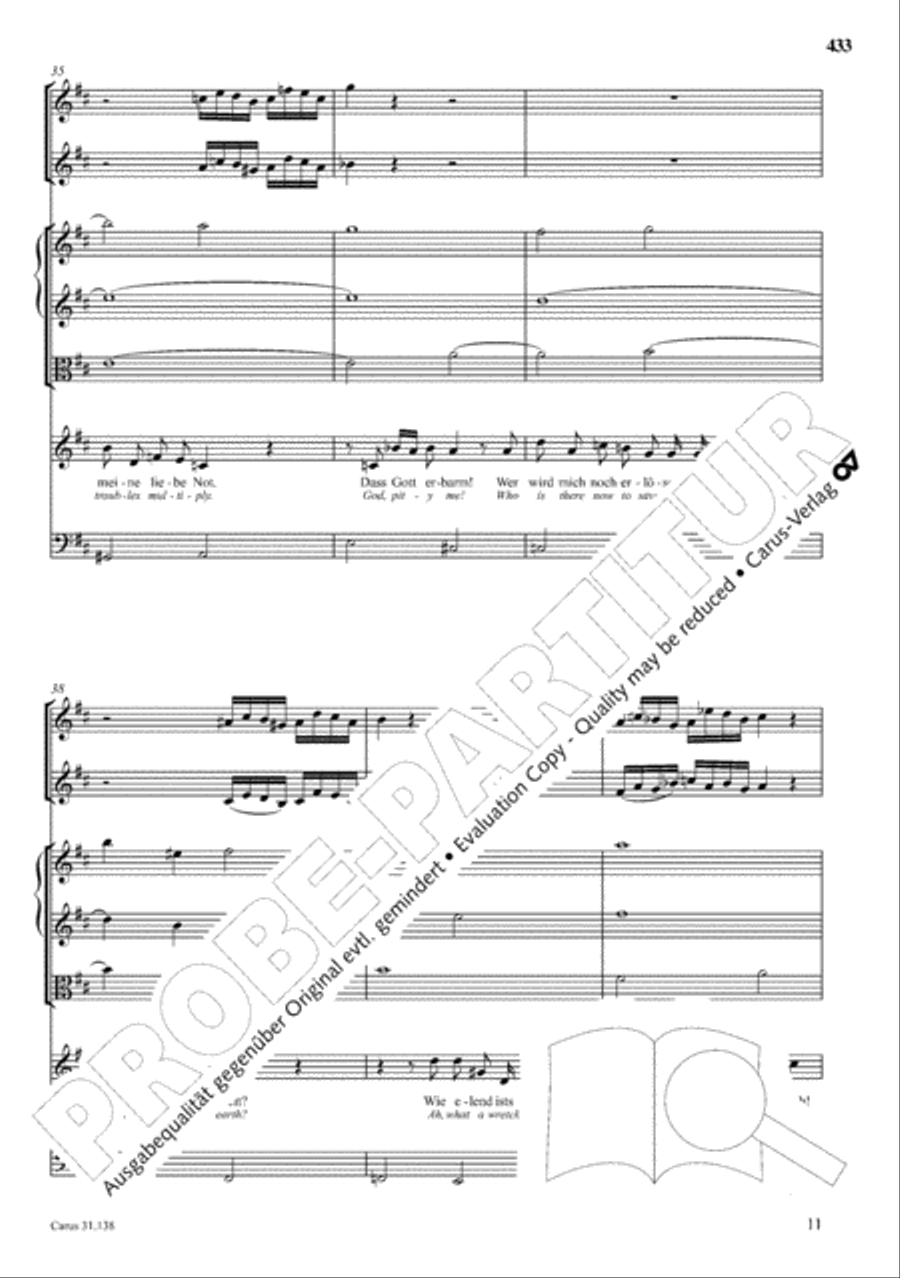 The Complete Sacred Vocal Works (Das geistliche Vokalwerk) Voice scores gallery preview page 434
