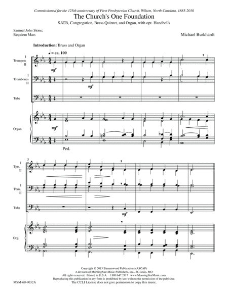 The Church's One Foundation (Full Score)