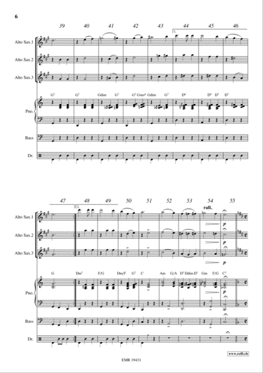 Movie Sequences Movie Sequences Alto Saxophone scores gallery preview page 6