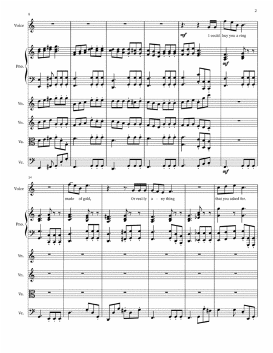 Leo: The Finest Thing Chamber Orchestra scores gallery preview page 2