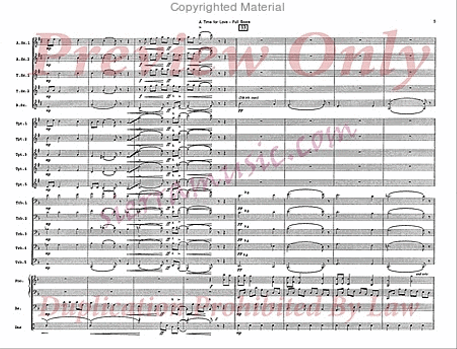 A Time For Love A Time For Love Jazz Ensemble scores gallery preview page 6