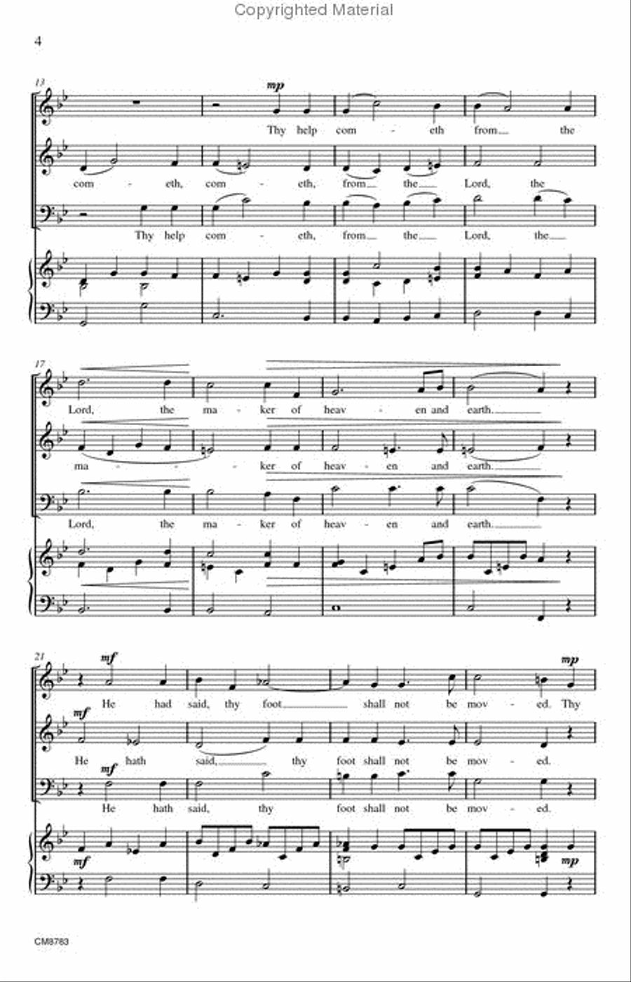 Lift Thine Eyes 3-Part scores gallery preview page 3