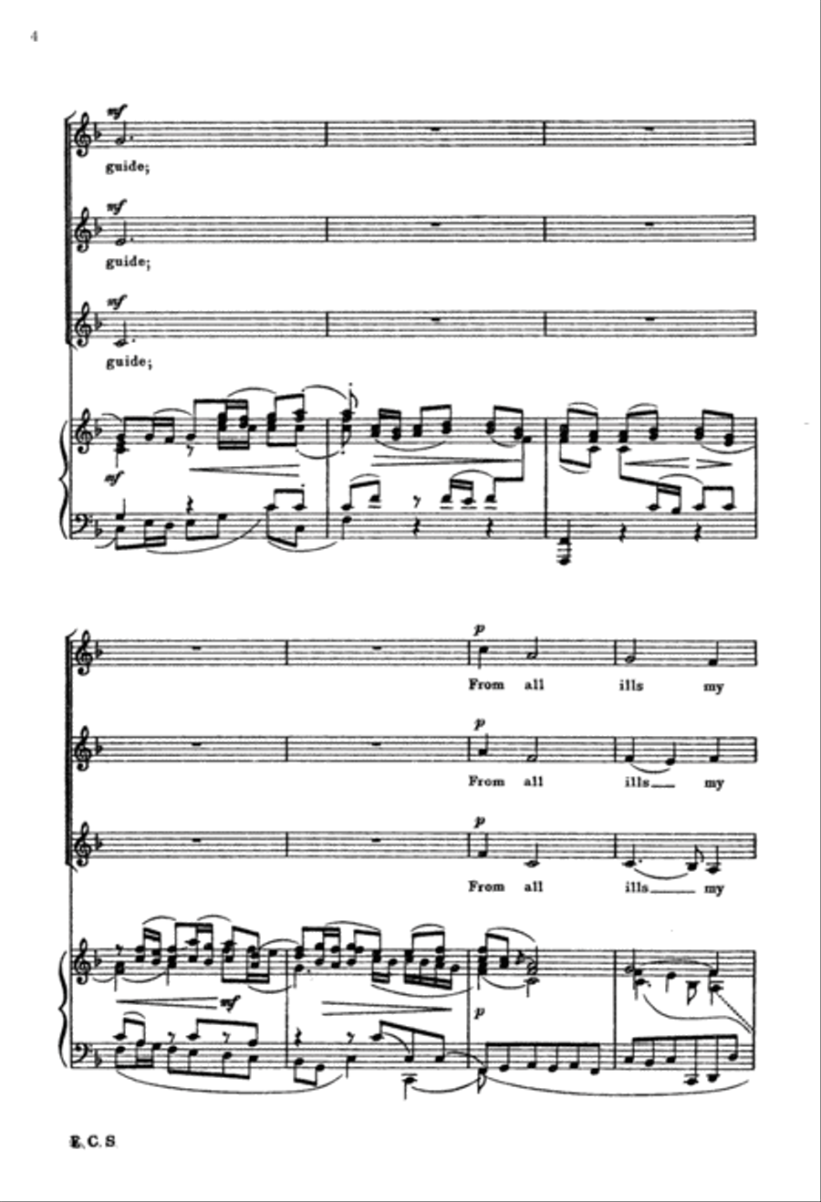 Christmas Oratorio: Jesu, Lead My Footsteps Ever SSA scores gallery preview page 4