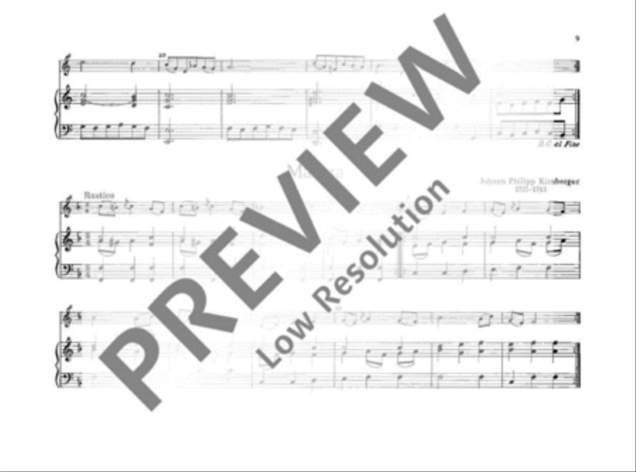 Leichte Spielmusik des Rokoko Soprano Recorder scores gallery preview page 10